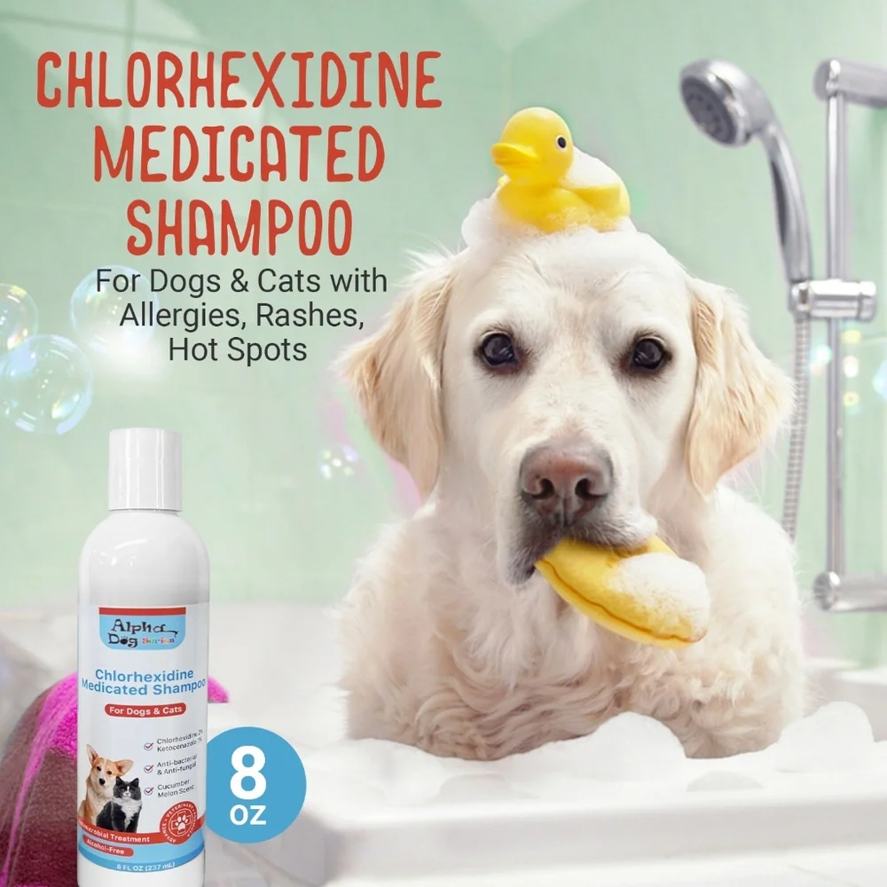 ALPHA DOG SERIES Chlorhexidine Ketoconazole Anti Itch Hot Spot Relief Shampoo